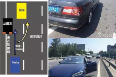 特斯拉自动驾驶中国首撞，倒霉的是台桑塔纳