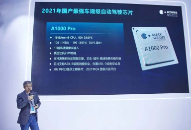 2021上海车展丨黑芝麻智能发布国产车规芯片 算力达196TOPS