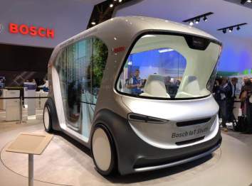 博世：无人驾驶“面包机”全球首秀，可容纳4名乘客 | CES 2019