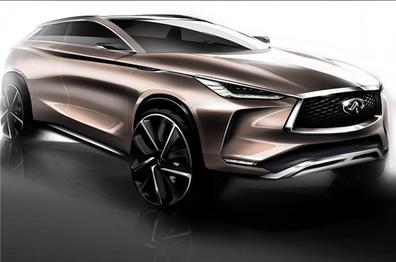 英菲尼迪QX50概念车官图发布，搭载自动驾驶系统