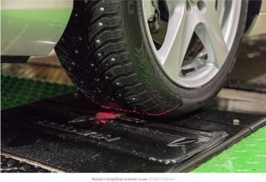 供应商Nokian推出3D轮胎磨损激光扫描技术