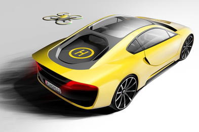 Rinspeed设计的这辆概念车，第一次绑定了无人机“小跟班”