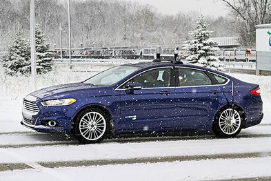 福特挑战高难度：雪天测试无人驾驶汽车