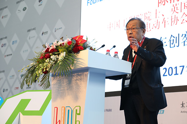 中国工程院院士、世界电动汽车协会创始主席陈清泉