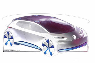 大众正式发布全新纯电动概念车设计图
