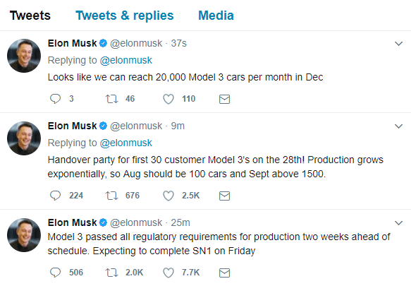 首批特斯拉Model 3即將交車，馬斯克的大招兒終于亮相了！