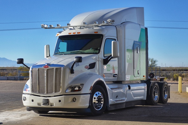 图森牵手peterbilt将在美国开展l4自动驾驶卡车测试