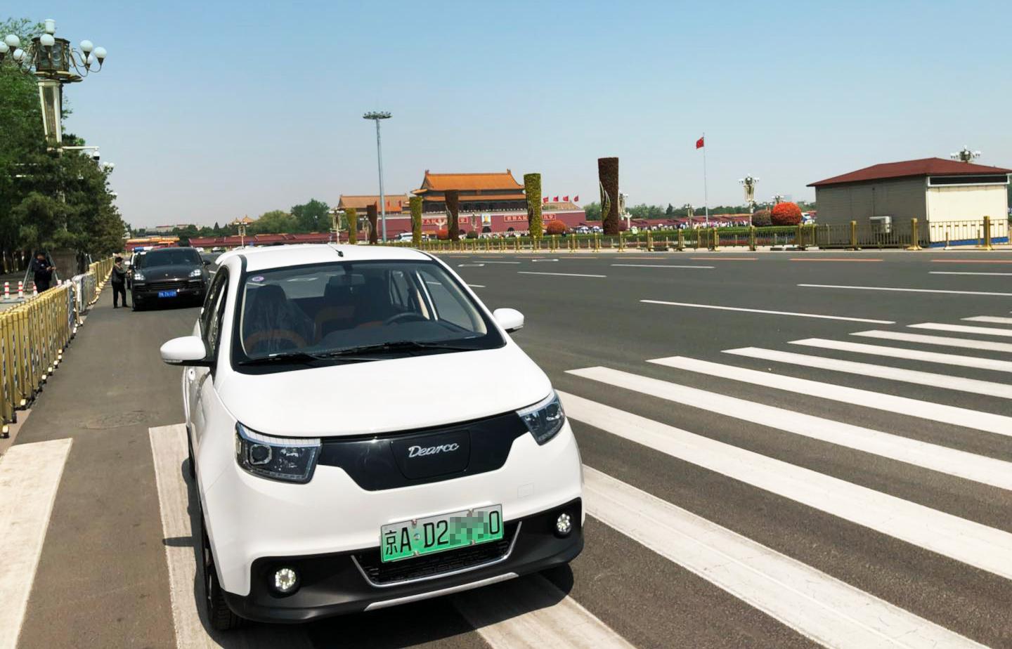 北京街头的电咖汽车