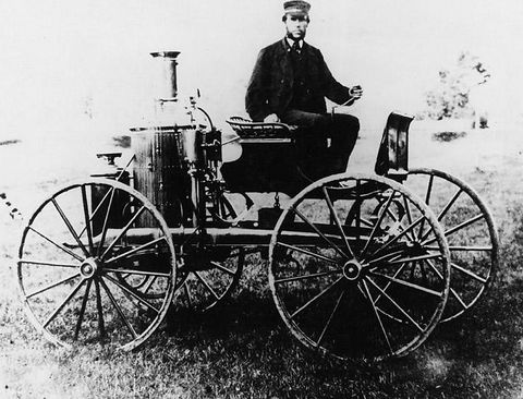 1870年的蒸汽机汽车